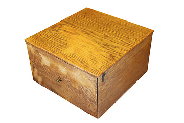 Image showing very old wooden box