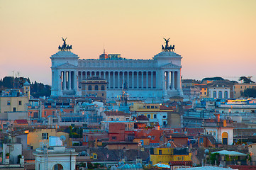 Image showing Rome at twilight. Italy