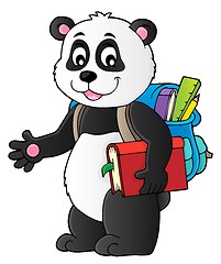 Image showing School panda theme image 1