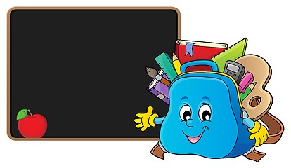 Image showing Happy schoolbag topic image 2