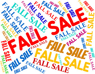 Image showing Fall Sale Means Words Autumnal And Retail