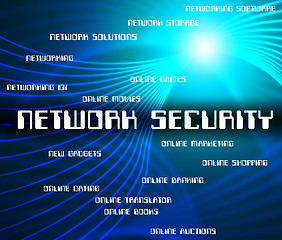 Image showing Network Security Represents Privacy Www And Connection