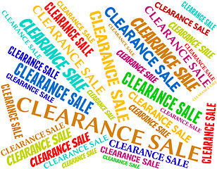 Image showing Clearance Sale Represents Offer Words And Save