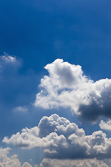 Image showing blue sky with clouds