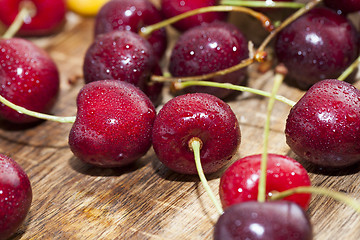 Image showing red cherry closeup
