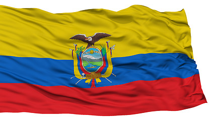 Image showing Isolated Ecuador Flag