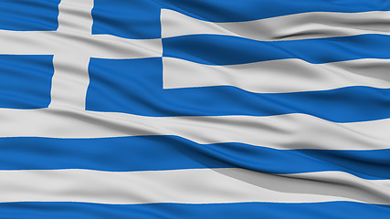 Image showing Closeup Greece Flag