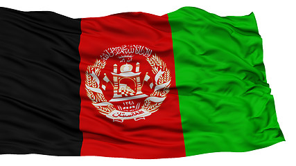 Image showing Isolated Afghanistan Flag