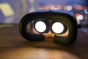Image showing Virtual reality device playing movie inside 