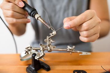 Image showing Drone building