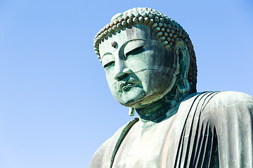 Image showing Big Buddha bronze statue in japan