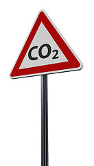 Image showing co2 on roadsign