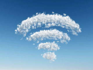 Image showing cloudy wifi symbol