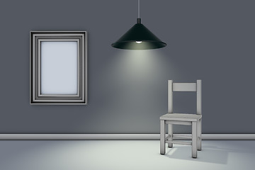 Image showing chair and picture frame