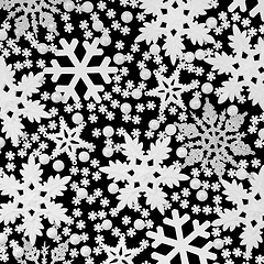 Image showing Christmas Snowflake Background