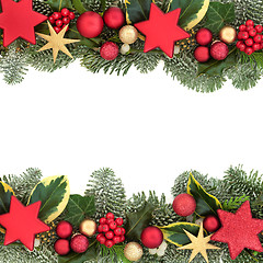 Image showing Christmas Festive Background Border