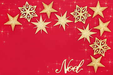 Image showing Christmas Gold Bauble Background