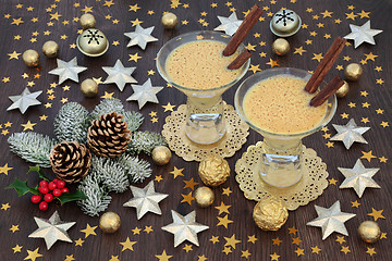 Image showing Christmas Eggnog Drink