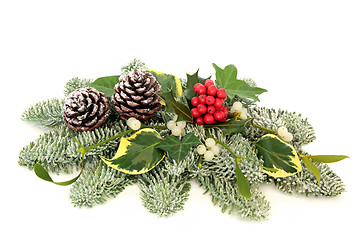 Image showing Christmas and Winter Table Decoration
