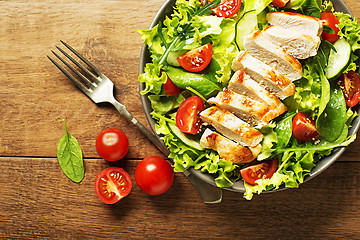 Image showing Salad chicken