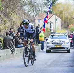 Image showing The Cyclist Serge Pauwels - Paris-Nice 2016 