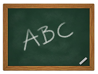 Image showing abc on chalkboard