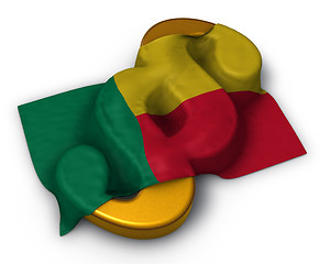 Image showing flag of benin and paragraph symbol