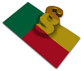 Image showing flag of benin and paragraph symbol