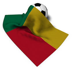 Image showing soccer ball and flag of benin