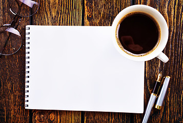 Image showing coffee and note