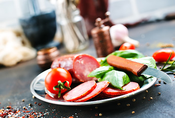 Image showing smoked sausage