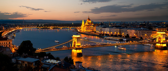 Image showing Evening in Budapest