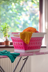 Image showing Collapsible Silicone Laundry Basket 