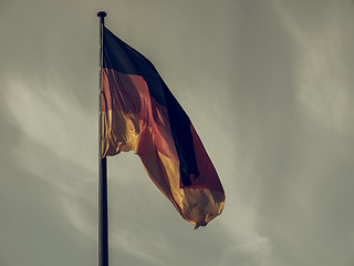 Image showing Vintage looking German flag