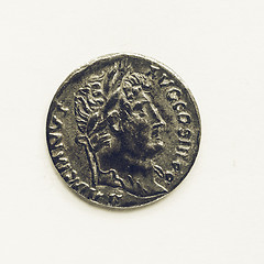 Image showing Vintage Old Roman coin