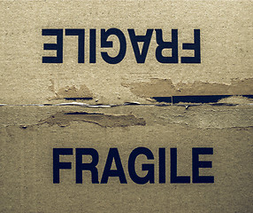 Image showing Vintage looking Fragile