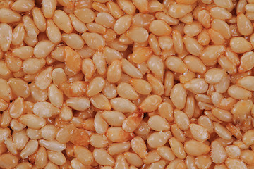 Image showing sesame seeds with honey texture 