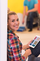 Image showing couple doing home renovations