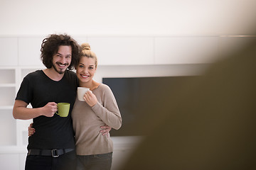 Image showing Happy couple in their new home