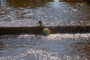 Image showing Floating colorful ball