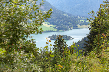 Image showing Panoramic view of the Schliersee