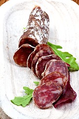 Image showing Delicious Sliced Salchichon