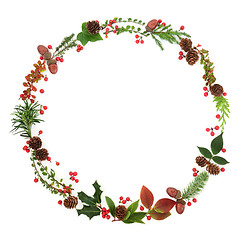 Image showing Natural Winter Wreath Garland