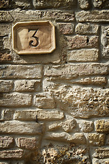 Image showing Old house number