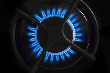 Image showing gas stove flame