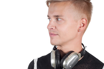 Image showing Man with headphones