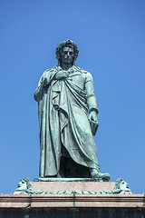 Image showing Schiller statue in Stuttgart Germany