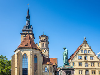 Image showing Schiller statue in Stuttgart Germany