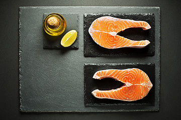 Image showing Salmon steak