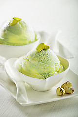 Image showing Pistachio ice cream